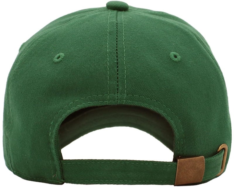 KBETHOS KB-LOW HGN Classic Cotton Dad Hat Adjustable Plain Cap. Polo Style Low Profile (Unstructured) (Classic) Hunter Green Adjustable - Image 3